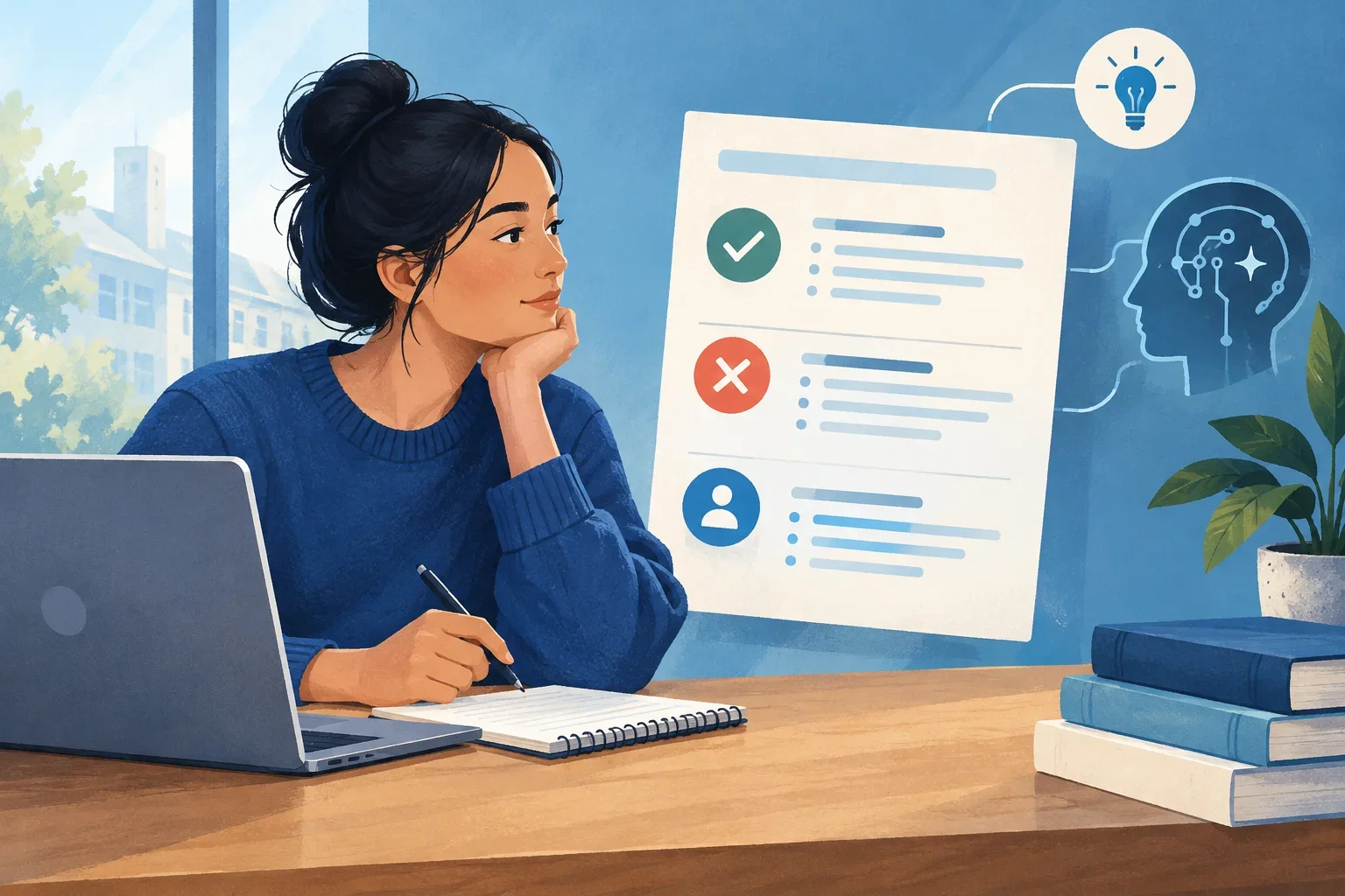 Editorial illustration for Before learners start: make AI-use rules specific to the assessment