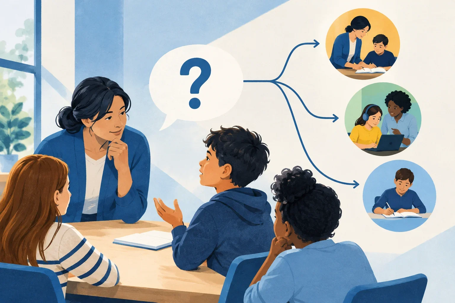 Editorial illustration for From hinge question to next lesson: make checks for understanding useful